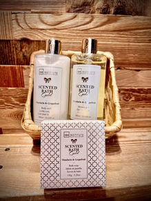 SET REGALO EN CESTA IDC MANDARINA Y POMELO