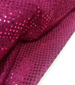 Tela de lentejuelas Carnaval-rosa fucsia (1 m)