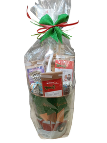 cesta en cubo navidad