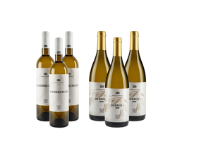 Aguirrebeko txakolinaren 2 botila eta Berroja txakolinaren botila bat