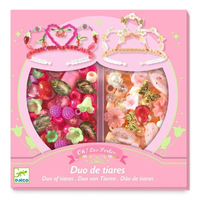 Perlas dúo de tiaras Rosa - Abalorios -- Djeco