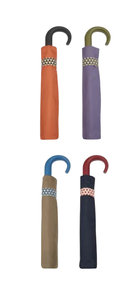 Paraguas plegable con puño curvo