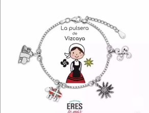 Pulsera en plata de Vizcaya