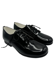 Zapato colegial Inglés Piel Brillo negro