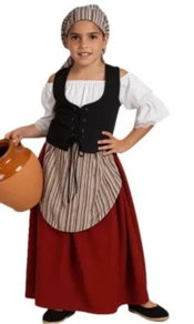 Disfraz Mesonera - talla G infantil