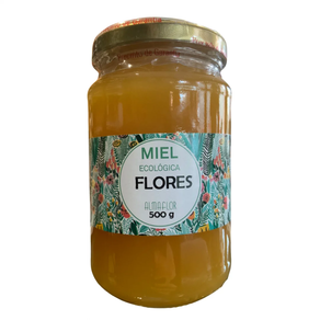 Miel de Flores Ecológica Almaflor | Milflores Cruda Sin Pasteurizar | 500g | El Sabor del Mediterráneo