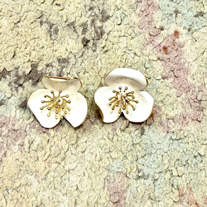 Pendiente amapola pin