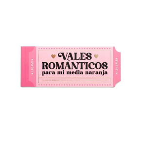 Bloque de 24 cupones románticos - español - Gift Vouchers