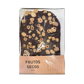 Placa de Chocolate Negro 60% y Frutos Secos | El Clásico Definitivo | Alta Confitería