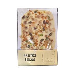 Placa de Chocolate Blanco 33% y Frutos Secos | Cítricos Premium | Alta Confitería
