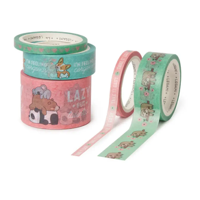Set de 5 Cintas Decorativas Adhesivas de Papel Cute Animals - Tape By Tape