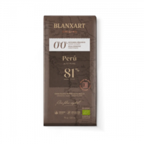Chocolate Blanxart Perú 81% | Sin Azúcar ni Edulcorantes | Bio y Vegano