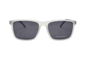 GAFA SOL ACETATO BLANCA CON VARILLA AZUL MB2079
