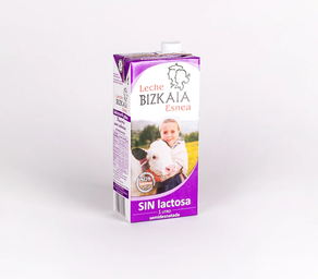 Leche UHT semidesnatada sin lactosa Bizkaia Esnea (pack 6 cajas)