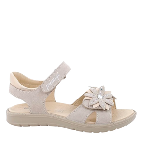 SANDALIA PMG FLORES BEIGE (31 al 35)
