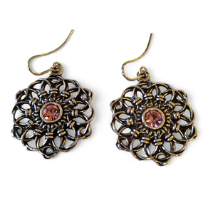 Pendientes Luz Mandala Rosé