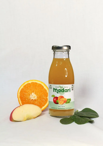 6 unidades de zumo DETOX (naranja-manzana-espinacas)