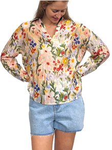 Blusa Manga larga estampada