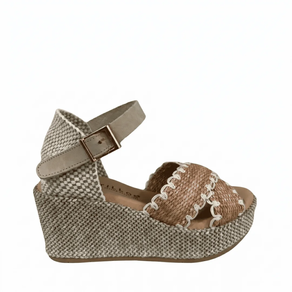 Sandalias de Cuña Pitillos Nude