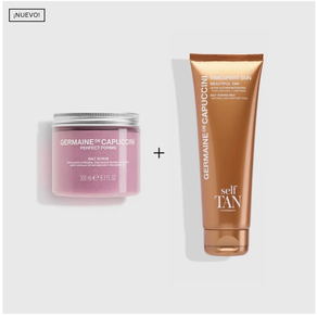 Expert Forms Rutina Corporal Piel Nueva y Bronceado Natural  Rutina Corporal Exfoliante con Bronceado Progresivo Natural de Germaine de Capuccini