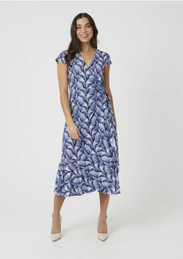 Vestido cruzado elástico