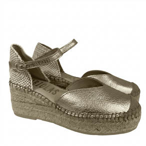 Alpargatas de Cuña Fabiolas gold