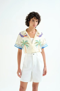 Camisa Palm & Mermaid