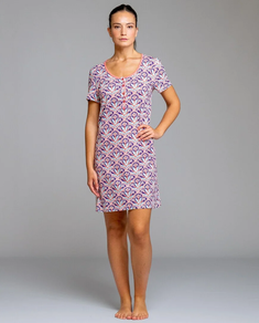 CAMISON MANGA CORTA NARANJA Y MORADO REF. 261429