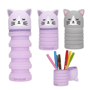 Estuche de silicona para lápices TOPModel Gato BLOOMING KITTY