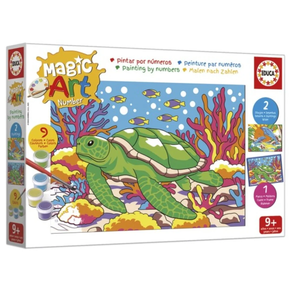 Magic Art Number Animales Marinos