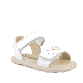 Sandalia para niña blanco con velcro tallas 24-29