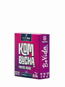 Kombucha con frutos rojos