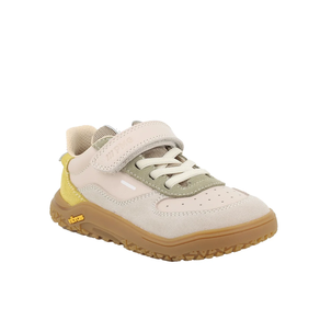 Deportivo para niño beige y verde con velcro