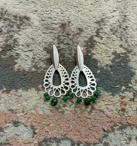 Pendientes plata y piedras