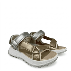 Sandalias gold and silver gioseppo