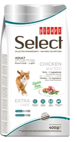 SELECT CAT ADULT STERILISED LIGHT 8KG