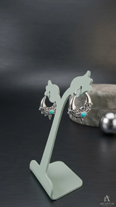 Pendiente de plata 925, con piedra turquesa
