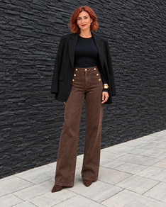 Jeans Choco Botones